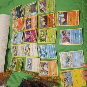 Some of the first Pokémon rare card